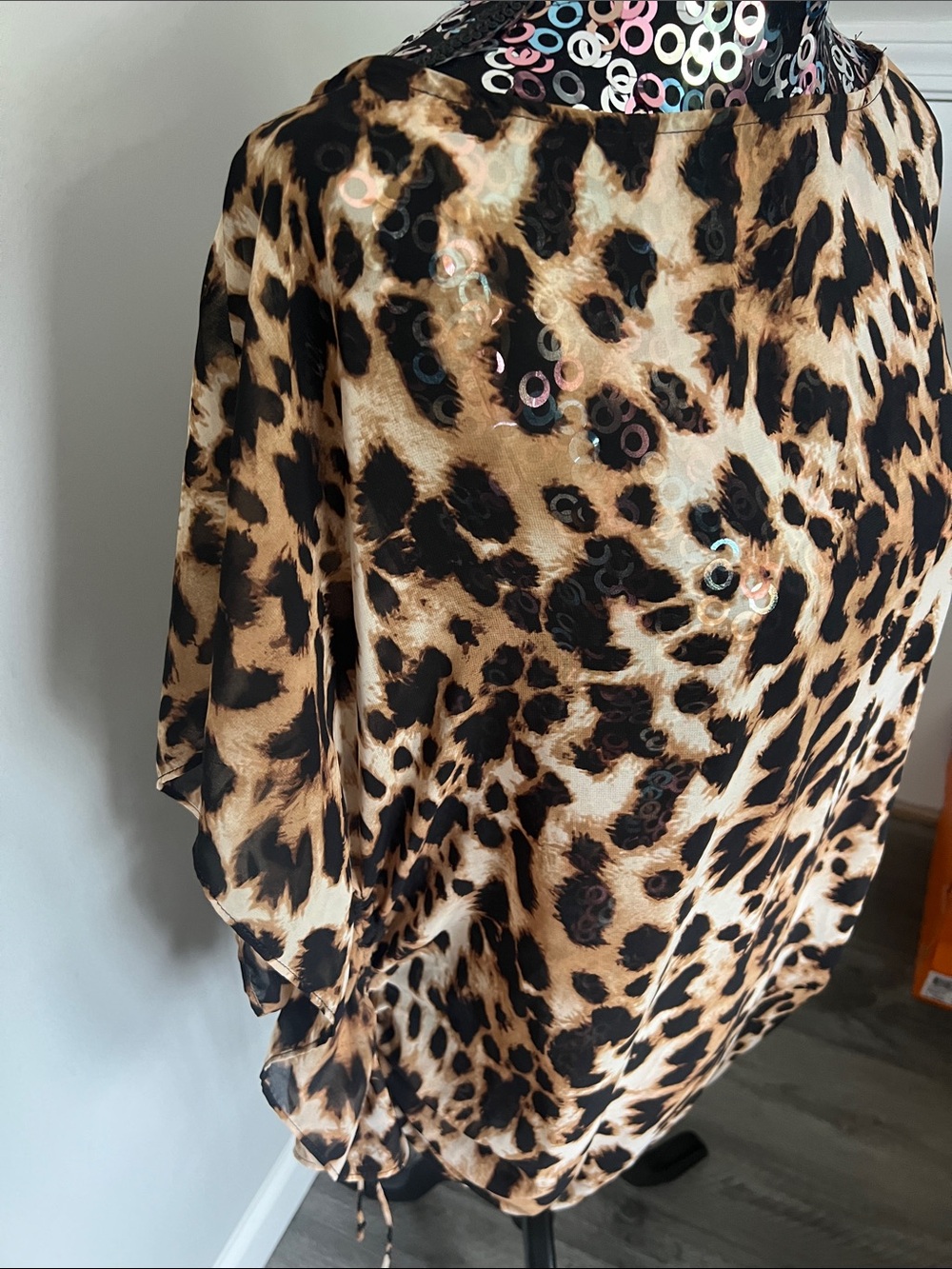 Victoria’s Secret Very Sexy Animal Print Sheer Swim Cover-Up Size XS/S - Picture 3 of 11